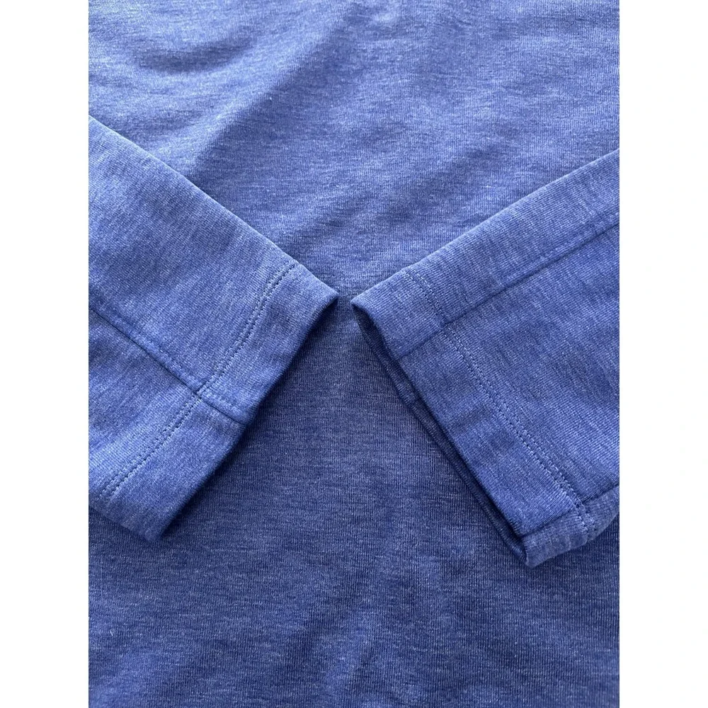 Banana Republic Polartec Blue Mock Neck 1/4 Zip Pullover Men's M Long Sleeve